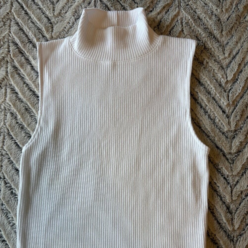 AE Ribbed Mock Neck Tank